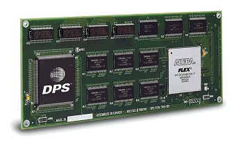 V3DX DVE Module plugs onto existing dpsReality SDDR card supplied with dpsVelocity-2D NLE systems. Provides 3D DVE functions, real time chroma key, subpixel graphics movement, etc.